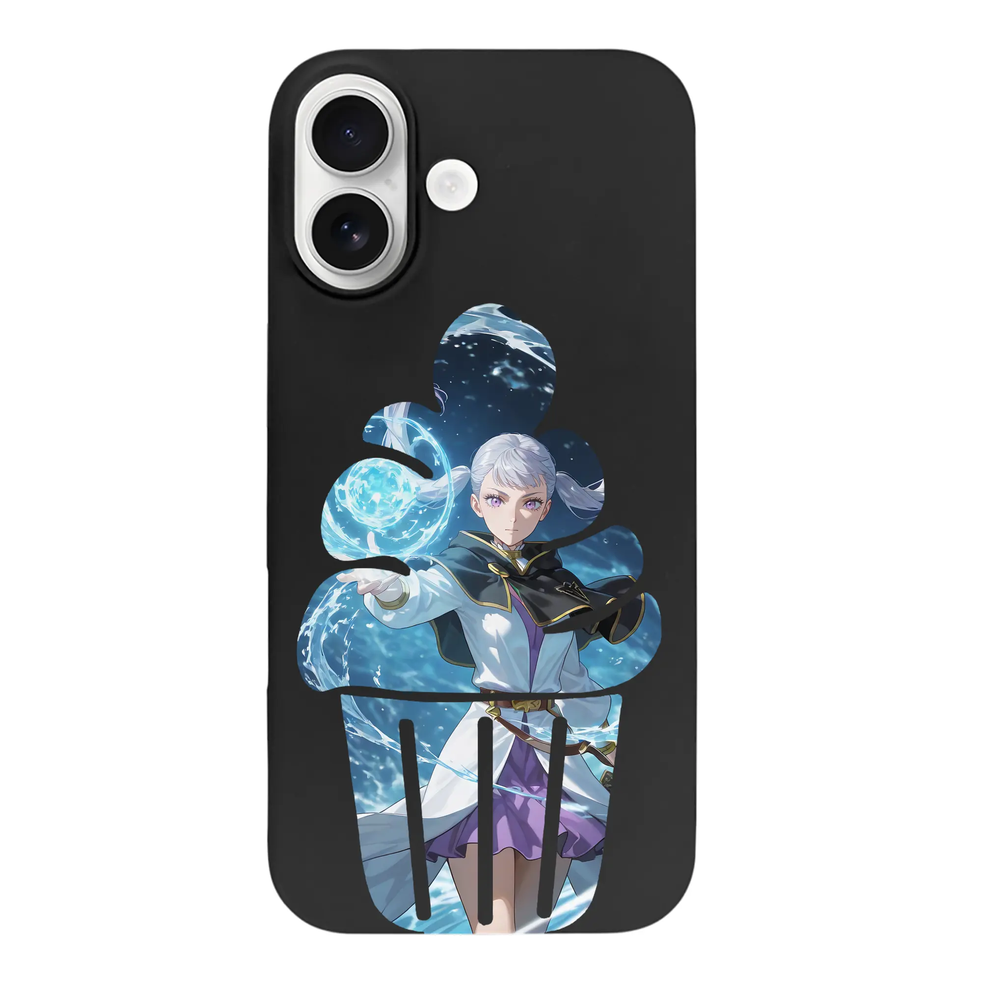 ブラッククローバー グッズ ノエル・シルヴァ - iPhone 17 シリーズ シリコンケース 薄型 耐衝撃 指紋防止 ソフトタッチカバー 精密フィット 傷防止 保護ケース iPhone 17/17 Air/17 Pro/17 Pro Max 対応